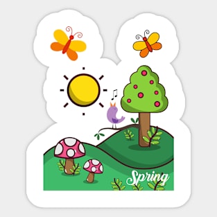 Spring Sticker